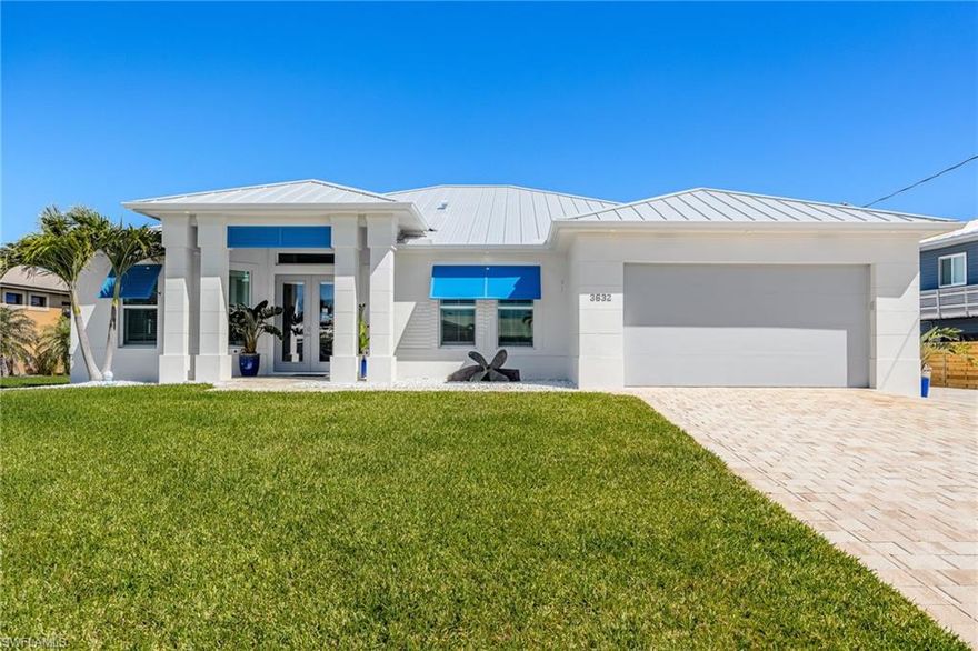 Welcome to your boater’s dream home in St. James City. This stunning, solid custom-built waterfront residence offers 3 bedrooms, 3 bathrooms, and 2 versatile dens, thoughtfully designed for luxury, comfort, and effortless entertaining. One den can easily serve as a 4th bedroom, while the other is ideal for a home office or flex space. The well-planned layout provides privacy with two en-suite bedrooms and showcases an open-concept design with tile flooring throughout and breathtaking water views. The kitchen is equipped with stainless steel appliances and well-appointed counter space, making it perfect for hosting family and friends. Spacious walk-in tiled showers and generous closet space enhance both style and functionality. If you’re looking for a newer single-family home that is high and dry—without the worry of stairs—then this is it. Designed all on one level, this home delivers easy living and peace of mind. Step outside to your private outdoor oasis, where you’ll enjoy a sparkling saltwater heated pool, expansive open lanai, and plenty of room to relax or entertain. The built-in grill, bar, and refrigerator make outdoor dining effortless, while the open sun deck invites you to soak up the Florida sunshine. For boating enthusiasts, this property is truly exceptional, featuring two boat lifts (25,000 lb and 7,000 lb), a fish-cleaning station, and extra side parking ideal for boat trailers or an RV. Located just minutes from open water, this home offers the ultimate waterfront lifestyle. A one-of-a-kind retreat, move-in ready, with no water intrusion from any storms and a transferable flood policy. This is waterfront living at its finest~ready to welcome its new owners.