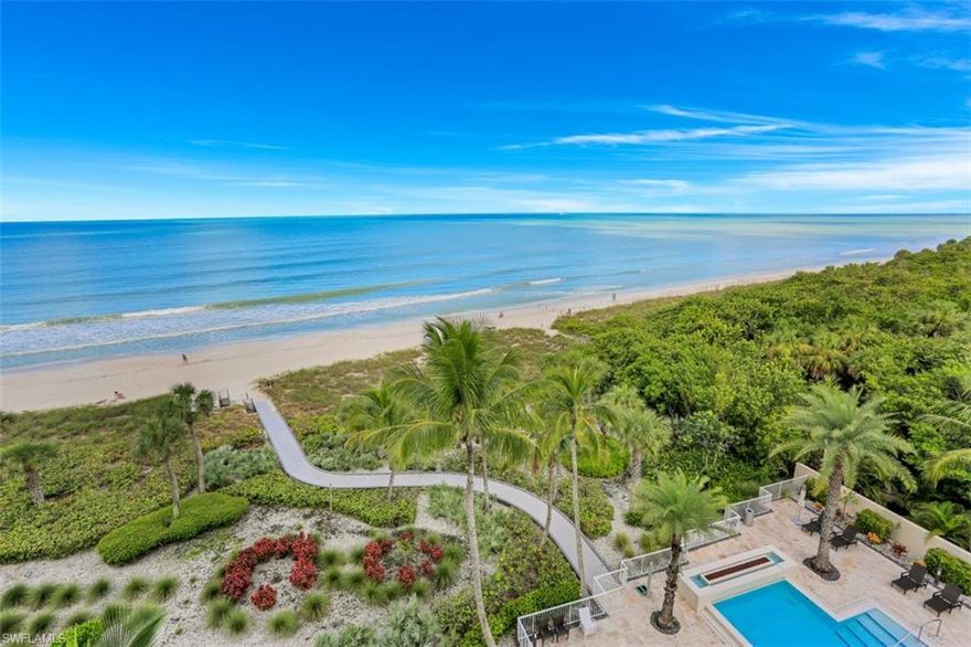 SIMPLY THE BEST CONDO VALUE IN MORAYA BAY! Located in one of the finest and most exclusive buildings in Naples, Moraya Bay, this remarkable and well-conceived three-bedroom plus den has desirable northern exposure with breathtaking views of the Gulf of Mexico, the coastal shoreline, and Wiggins State Preserve. From the moment the private elevator doors open to the grand foyer, it is clear that modern elegance has been successfully blended with class and comfort. The free-flowing floor plan with floor-to-ceiling window walls allows the interior spaces to blend harmoniously with exterior spaces creating an exceptional carefree family retreat or a place for elegant entertaining. Residents are pampered by services and amenities one would expect from a five-star resort. No other building in Naples offers club-like amenities right outside your front door. Residents enjoy the use of over 400 feet of sugar-sand beach that makes Naples famous. Well thought out, in every respect, this immaculate residence caters to every desire associated with the quintessential Florida lifestyle.