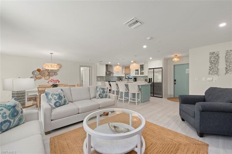 "Tucked away at the quiet end of Sanibel, just steps from the J.N. “Ding” Darling Wildlife Refuge, this beautifully updated condo offers rare seclusion, tranquility, and natural beauty—along with a proven history as an income-producing property. With no neighboring complexes and no crowded beaches, the setting feels private and unspoiled—yet a short five-minute walk leads to Bowman’s Beach, named one of the “14 Iconic Beaches You Should Visit in Your Lifetime” by National Geographic and ranked #6 in USA Today’s 10 Best Florida Beaches.
Inside, the split-bedroom floor plan is designed for both comfort and privacy, enhanced by modern coastal finishes throughout. Custom wood cabinetry, quartz and granite countertops, recessed lighting in every room, large-format porcelain tile, and impact-rated windows and doors create a refined, low-maintenance retreat. A desirable southeast exposure fills the space with soft, natural light throughout the day.
The condo is set within a lush seven-acre tropical property bordering protected conservation land, where daily sightings of manatees, herons, ospreys, dolphins, and other native wildlife are part of the experience. Blind Pass is also among the first Sanibel communities to invest in the state-of-the-art Tiger Dam system—a rapidly deployable storm-surge barrier that surrounds the buildings ahead of severe weather, providing an added layer of protection and peace of mind.
Residents and guests enjoy complimentary use of a kayak or paddleboard to explore Clam Bayou, easy biking access to Captiva, pickleball, and an always-uncrowded stretch of beach. Offered with existing rentals in place and income already being generated, this property delivers a rare combination of lifestyle, location, and investment potential on Sanibel Island."