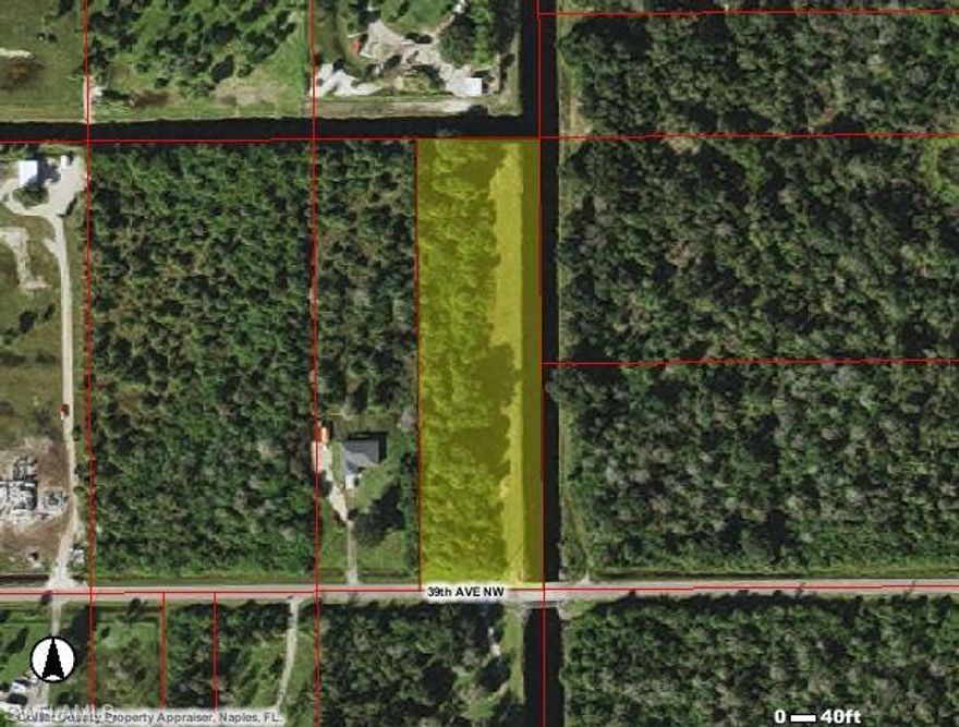 Per the DEP Report: some wet land .97 Acres. The rest is upland. Build your dream home on this beautifully situated 2.76 acre lot with a canal view in the back and on the side of the lot,  in a very sought after location in Golden Gate Estates. Publix and CVS 1.2 miles away, Valencia Golf and Country Club 1.3 miles away.