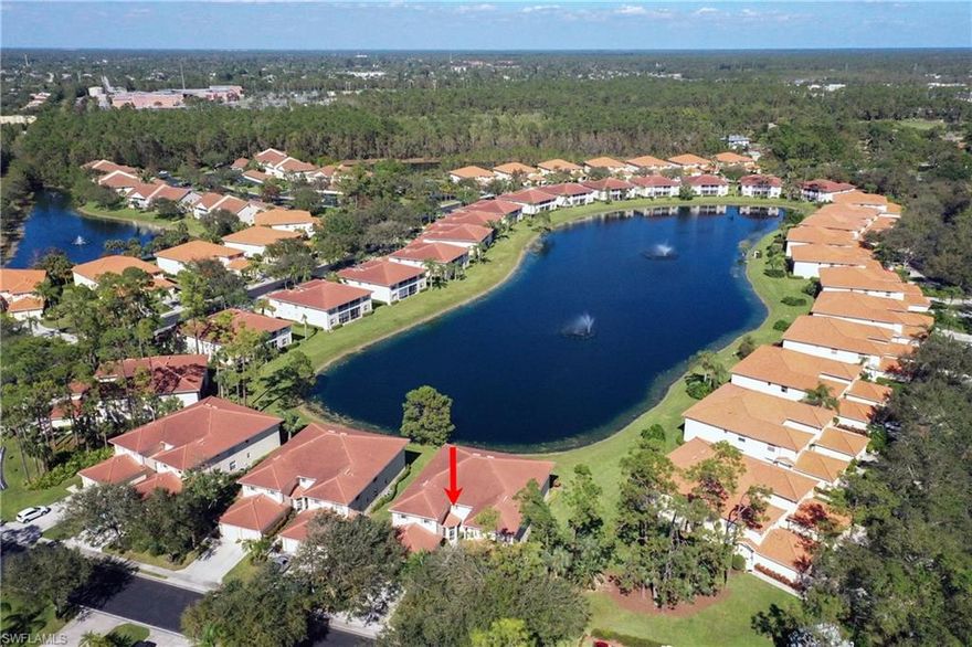 Welcome to Sherwood!  This beautiful 2 bedroom and den attached villa has the best location in the community.  Enjoy the long view of the lake, close to the clubhouse with tennis, pickleball, community pool & clubhouse with fitness room. Sherwood is a quiet and serene area with wonderful wildlife, mature trees and a peaceful setting.  This home has new vinyl flooring, updated guest bathroom, 2 year old a/c & water heater, plantation shutters throughout, nice kitchen countertops, new roof in 2019 and newly painted exterior.  This gorgeous home is waiting your touches!