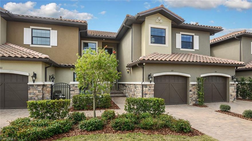 Romano coach home with bundled Golf included. Taylor Morrison's Esplanade communities offer beautifully appointed homes, inspired by California Tuscan architecture. Our coach homes are built to Taylor Morrison's high standards of construction quality and design. Our coach homes offer many spacious, open floor plans featuring designer touches.  The Esplanade Golf & Country Club of Naples is located approximately 3 miles east of I-75 on Immokalee Road and includes approximately 1,798 acres, 1,000 of which are natural preserves, wetlands as well as over 170 acres of lakes.   It's a gated community with a myriad of amenities, conveniently located near Naples' most desired shopping, fine dining, arts and entertainment venues, yet far removed from busy roadways and traffic congestion.  Residents are close to world class shopping on 5th Avenue, 3rd Street, the Waterside Shops, major supermarkets as well as department and specialty stores.  Top rated hospitals and health care facilities are within minutes.  And, because beautiful beaches are nearby, residents can enjoy the splendor of Gulf sunsets as often as they wish!