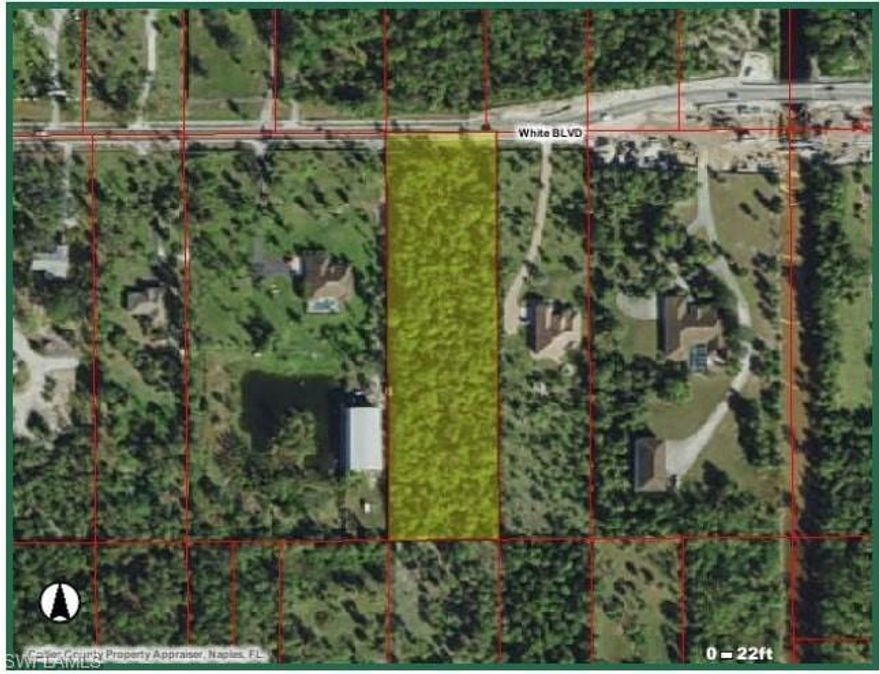 Upland & Dry (report available), the nearest to the beach for sale on White Blvd, less than a mile from Pine Ridge Road. No HOA fees. Near The Vineyards, Publix, 2 hospitals and much more.  GREAT neighborhood, this lot is situated in between two nice homes and the prices in the neighborhood vary from 400k-800k. You can build a 2 story home and a guest home, have your own garden, horses, sauna, pool, etc. Consider carving out your own nature trail and enjoy the beautiful shaded trees that this property has to offer. Minutes to the beach, downtown and Mercato. You CAN have it all!