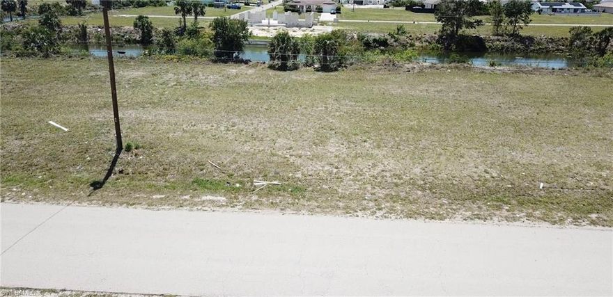 Build your dream home on this beautiful freshwater canal lot with highly desired western rear exposure. Close to some of the best shopping in Cape Coral and bike trails for you to enjoy.
