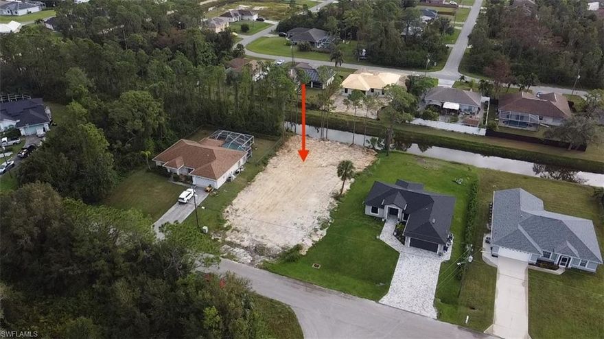Lot clean, cleared and has over 50 trucks of dirt!! Ready for you to build your dream home. This Lot is conveniently located in the 33971 area just minutes away from i75 and Fort Myers. Easy commute into town where you will find endless shopping centers, food, entertainment, schools and more. This is a safe quiet Neighborhood and will make a great location for a beautiful waterfront home. Property is also already surveyed and will be included in sale.