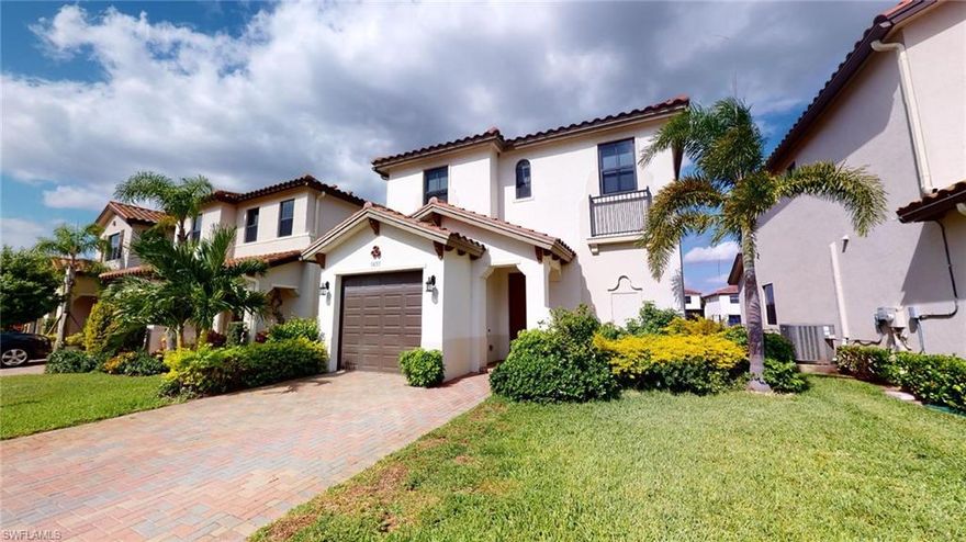 H.155 - Coquina t Maple Ridge, Three years Young, well maintained "Anaheim" Model Home, on Premium Water Lot, Beautiful Views from Private Rear Patio, Great Location in Coquina. Property Short Drive to Town Center. 1740 Sq. Ft., 1992 Sq. Ft. Total, 3Bedrooms, 2.5 Baths, Garage, Great Room, In-Home Laundry Rm, Large Well-Appointed Master Suite w/Walk-In Closet, Granite Tops, SS Appliances, Pendant Lighting, Decorative Ceiling Fans Every Rm, Tile Throughout Lower Level, Window Coverings, Walk-Out Rear Patio. Property Complimented by State-of-the-Art Resort Style Amenity Center, Resort Pool, Fitness Center, Billiards, Activities Rooms & Kitchen, Pickle-ball, Grilling Area, Activities Director. Enjoy Ave Maria Town Amenities as well, Town Parks, Fitness Center, Walking & Biking Trails. “Come Experience the Beauty that is Ave Maria”.