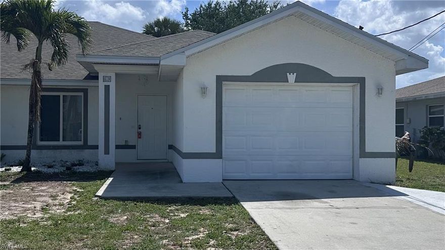Spacious Duplex, well-located in Cape Coral. It features three bedrooms, two bathrooms, and a spacious living room. Fenced patio offering privacy.
