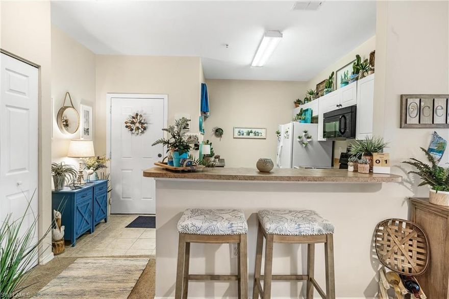 Gorgeous and spacious, this 3-bedroom, 2-bath unit located in the heart of Southwest Florida is the perfect place to call home. Vaulted ceilings fill up the space with bright cheerful light. Mere minutes from the beautiful islands of Sanibel, Captiva and Ft. Myers Beach, as well as a short drive to the top shopping and entertainment centers, this condo is ideally situated to all that SWFL has to offer. The Bellamar gated community features include a clubhouse, fitness center, pool and spa/hotub. Act fast to make this slice of paradise your own.