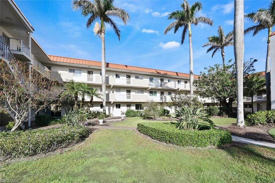 Your slice of paradise awaits in this beautifully upgraded condo, perfectly positioned across the street from the  Four Seasons Resort. This light, bright, and modern residence offers an unbeatable coastal lifestyle: walk just one block to the pristine sands of Lowdermilk Park or explore the 7th Avenue North beach access. For those who love the Naples energy, you are a quick bike ride away from the world-class dining, shopping, and entertainment on 5th Avenue South, 3rd Street South, and the iconic Naples Pier.
The interior features elegant tile flooring throughout, fresh paint, and sophisticated crown molding. Peace of mind comes standard with a brand-new A/C unit, a new electrical panel, and high-quality impact sliders, while the building itself features a newer roof. Whether you’re relaxing by the sparkling community pool or heading to the Gulf of Mexico, this property represents the best of Naples living