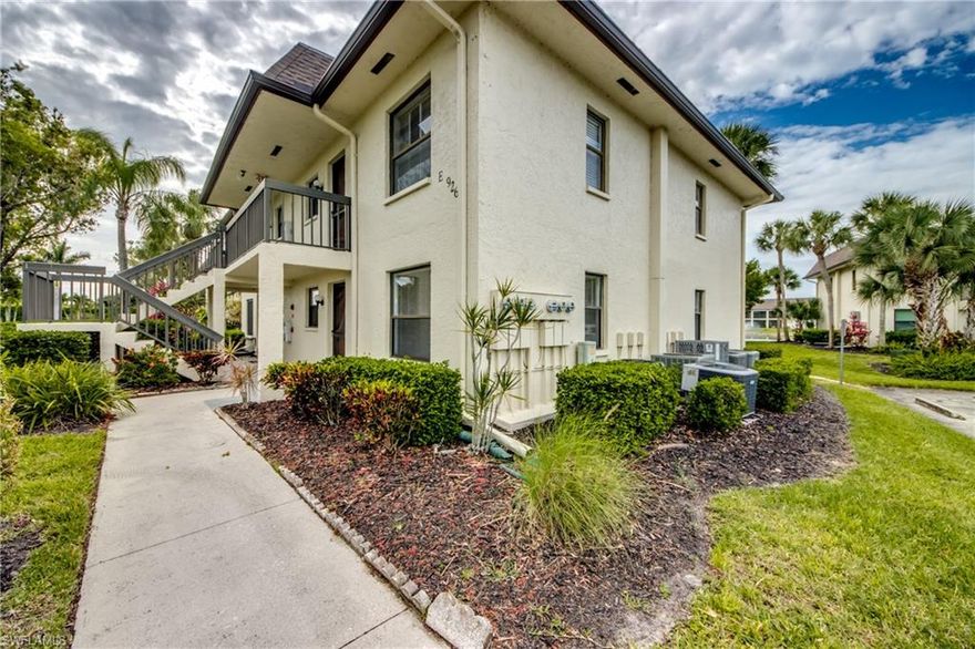 CENTRAL PARK isn’t just a name—it’s the feeling you’ve been chasing. A place where SWAYING LIVE OAKS, PALM TREES, and LUSH GREEN LANDSCAPING surround you, and life slows down just enough to remind you why you wanted a Florida retreat in the first place. This is your opportunity to finally have it—AN AFFORDABLE GETAWAY where the dream becomes doable. The place where mornings begin quietly with coffee overlooking the water, and the rest of the day is yours to decide. Come write that book, paint that masterpiece, go shelling, learn pickleball, or simply enjoy doing a little more of what you love and a little less of what you don’t. This FIRST-FLOOR END UNIT offers the combination buyers ask for—CONVENIENCE, PRIVACY, AND A VIEW. Positioned to capture a BEAUTIFUL LAKE VIEW, natural light pours in while the setting delivers a calm, peaceful backdrop from both inside the condo and the SCREENED LANAI. What happens here is simple…you exhale. The layout was designed for easy living. The kitchen features a BREAKFAST BAR that opens to the dining and living areas, creating a connected space for everyday living or casual entertaining. Sliding glass doors frame the water view and lead out to the lanai, where trees and lake views create a setting that feels miles away—yet you’re right where you want to be. The PRIMARY SUITE is tucked away as a private retreat with a LARGE WALK-IN CLOSET, WALK-IN SHOWER, and a window that brings the LAKE VIEW into your daily routine. A second bedroom and full bath offer flexibility for guests, a workspace, or seasonal living, while the in-unit LAUNDRY ROOM adds everyday convenience. Just outside your door, residents enjoy a LARGE COMMUNITY POOL, CLUBHOUSE, AND SHUFFLEBOARD—creating an easy, social lifestyle where neighbors connect and afternoons stretch a little longer. And here’s where this one really separates itself—LOCATION. Positioned in the sweet spot between McGregor Blvd and South Pointe, you’re within walking or biking distance to Publix, Walmart, CVS, and everyday dining and shopping. It’s the kind of convenience that quietly makes life easier every single day. Beyond the neighborhood, you’re minutes to Fort Myers Beach, Sanibel Island, and Southwest Florida International Airport, with easy access to Downtown Fort Myers. And when you look at the numbers, this one makes even more sense. HOA fees are just $449/month—among the LOWEST IN THE AREA—and include WATER, SEWER, AND BASIC CABLE, helping keep your monthly expenses predictable while simplifying day-to-day living. Whether you’ve been waiting for the right time, the right price, or the right place—the good news is, you’ve just found all three. THIS IS WHERE “SOMEDAY” TURNS INTO RIGHT NOW.