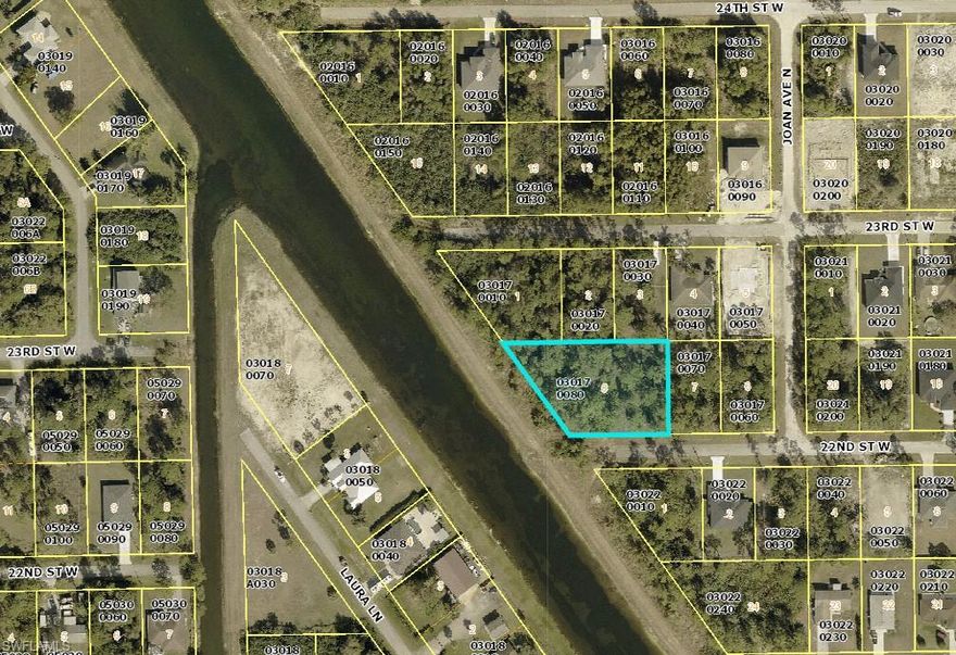 Build your Florida dream home on this beautiful 80x125 freshwater canal lot located on the Abel Canal in a growing area of Lehigh Acres. This 10,000 sq ft homesite offers peaceful waterfront views and desirable southern rear exposure — perfect for enjoying sunsets, outdoor living, gardening, or designing a future pool.

The Abel Canal provides added privacy and a serene natural backdrop, ideal for kayaking, fishing, and enjoying Southwest Florida wildlife right from your backyard. Situated on a quiet street with convenient access to Sunshine Blvd, Lee Blvd, SR-82, and Fort Myers, this property combines tranquility with accessibility.

Surrounded by newer construction and continued development, this lot is ideal for builders, investors, or homeowners ready to create a custom waterfront residence. No HOA restrictions and plenty of room for a spacious home, garage, and outdoor entertaining area.