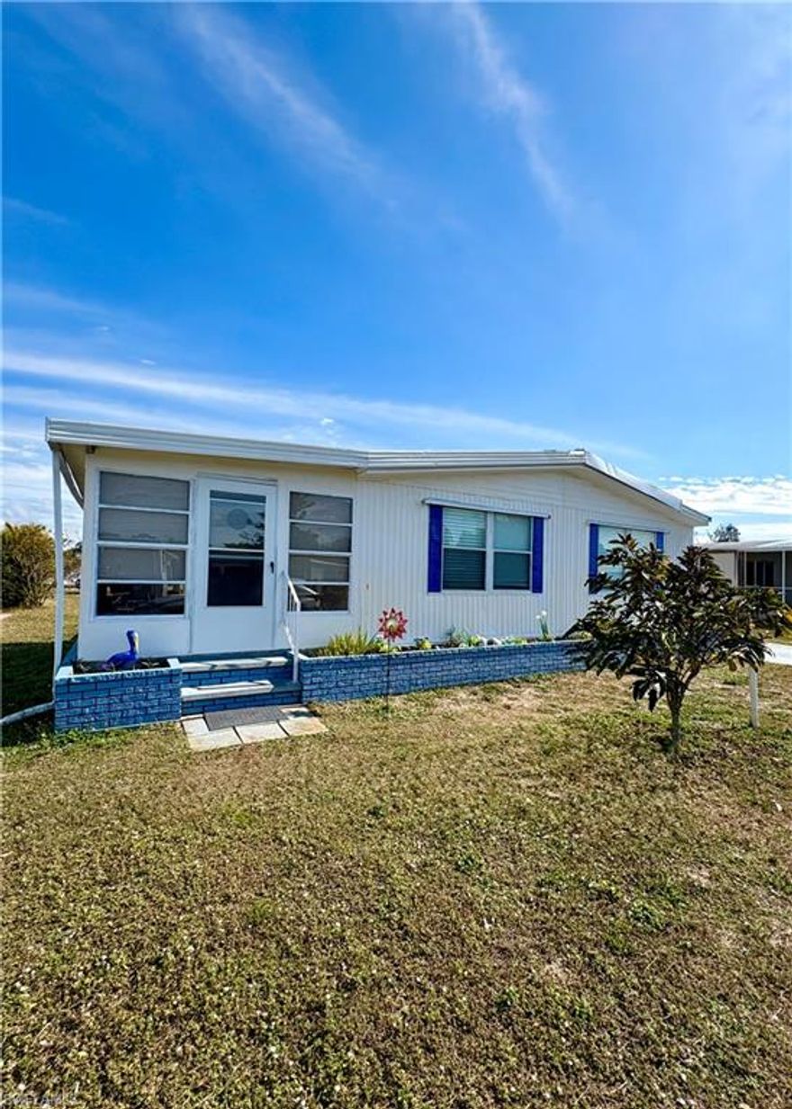 Welcome to easy Florida living in this spacious manufactured home located in the desirable 55+ community of Lake Arti in North Fort Myers. This well-maintained home offers 2 comfortable bedrooms and 2 full bathrooms, providing plenty of room to relax and host guests.
Inside, you’ll find an open and airy layout with generous living areas, perfect for everyday living or entertaining friends. The home feels bright and welcoming, with ample space to make it your own.
Residents enjoy a friendly, active lifestyle with community amenities that include a sparkling pool, exercise room, and a welcoming clubhouse where neighbors gather for events and social activities. The peaceful setting and well-kept grounds create a relaxing environment to enjoy year-round.
Conveniently located in North Fort Myers, this home offers easy access to shopping, dining, and local attractions while still providing a quiet community atmosphere. Whether you’re looking to downsize or enjoy a more relaxed pace of life, this home is a wonderful opportunity to enjoy comfort, space, and community.