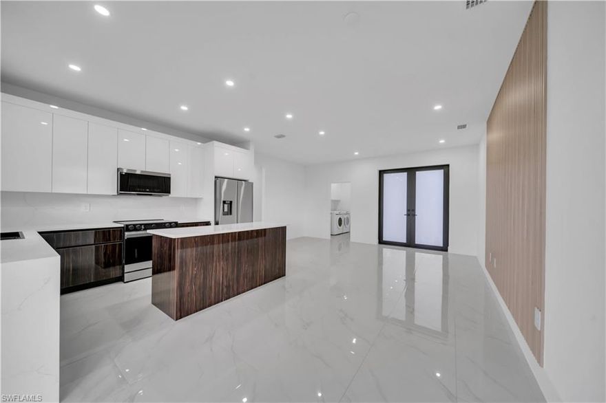 Stunning brand new 3 bedroom, 2 bathroom home featuring modern tile flooring throughout, upgraded lighting, and a sleek contemporary kitchen. The home includes a dedicated laundry room complete with washer and dryer, plus a pleasant backyard perfect for outdoor enjoyment. Move-in ready with stylish finishes throughout. The builder also offers different models in various areas. If you’d like to explore all available options, please contact us using the information provided. Very easy to show.