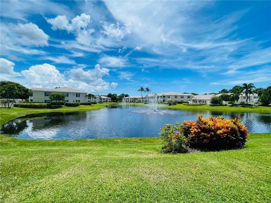 RENOVATION JUST COMPLETED SEPT 2025! NEW PHOTOS UPLOADED. NEW SEASONAL RENTAL. 1st FLOOR CONDO! Laurel Oaks at Pelican Bay. This condo is a 1st floor, 2BR/DEN/2BA with a stunning southern lake view. King in the master bedroom with large tv. Guest bedroom has 2 twin beds and tv. Den has a sofa & TV with french doors leading to the 2nd screened lanai at the front of the condo. New kitchen remodel with quartz counters and new cabinets. Renovated 2nd BA with quartz counters, new cabinets & new lighting. New laundry room cabinets.New LED lighting throughout. Hurricane windows & lanai sliding doors. Quick walk to the Oaks community pool. Renters may pay if would like to transfer use of community ammenities for term of lease. Those ammenities include access to the 2 beachs, beach restaurants/bars, community center, the commons, tennis, fitness center & Pickleball coming soon....etc.. SORRY, NO PETS PERMITTED, AND NO SMOKING ALLOWED IN CONDO OR ON LANAI.