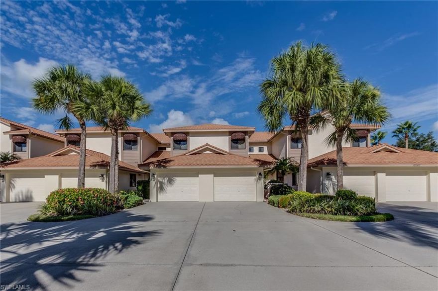 QUIET AND PRIVATE AND NOW REDUCED! This 1st Floor Coach Home with PRESERVE VIEW offers 2 Beds, 2 Baths, and 1-Car Attached Garage in 1499 sf. of Living area! Sliders in the Eat-in Kitchen make this room cheery and bright. Breakfast Bar overlooks a spacious Great Room with its own set of sliders and 10 ft. ceilings, which allow even more natural light to flow in! Your Lanai is Screened-in and Tiled and has another screen door leading to the backyard. Master Suite is highlighted by Dual Vanities, Mirrored Walk-in Closet, Tiled Shower, Soaking Tub, and Vanity area. BONUSES: 50 Yr. Warranty on the Metal Tile Roof, Brand New Laminate Flooring, Impact Resistant Windows, Electric Hurricane Shutters, Freshly Painted, and the A/C maintenance is included in your condo fees! Golf club membership is optional at the Forest which features two 18-Hole Gordon Lewis designed courses and many amenities such as a Clubhouse with fine and casual dining, Tennis Courts, and a Fitness Center! Close to close to shopping, restaurants, and Florida's white sandy beaches! Only 11 miles to SWFL Airport! See it today!