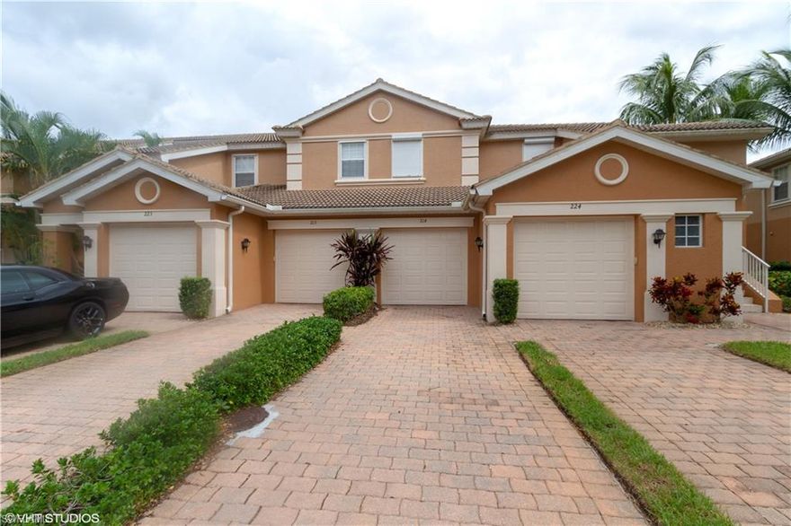 LOCATION...LOCATION...LOCATION...located in MARBELLA, the newer community of SPANISH WELLS GOLF COURSE (memberships available but not required), minutes to sink your toes in the warm Gulf Waters, close to fine dining/shopping in Bonita/Naples area, close to Coconut Point & Mercato Malls and 20 minutes to the Airport! This immaculate, 1st floor condo, nestled on a lushly landscaped, private cul-de-sac street,  boasts an open floor plan, 3 bedrooms/2 baths, private screened patio looking out to the preserve, 1 car garage, extra storage, and LOW FEES!  Mandolin Ct. is conveniently located  nearest the entry way into the Golf/Amenities side of Spanish Wells. Amenities include golf course, restaurant, tennis/pickle ball, pools, many community activities, and fitness center.  Within Marbella there are several sparkling pools to relax at after a hard day of playing!  Sold TURN-KEY FURNISHED, a perfect place to call home or your 'home away from home"!