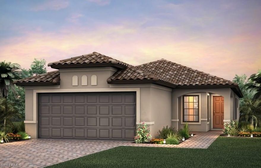 Brand new construction. Taft Street floor home features stainless steel appliances, granite countertops, 42" white maple cabinets, tile flooring on a diagonal in main living areas, and a lake view. Pictures are used for illustration purposes only. Elevation, colors, and options may vary.