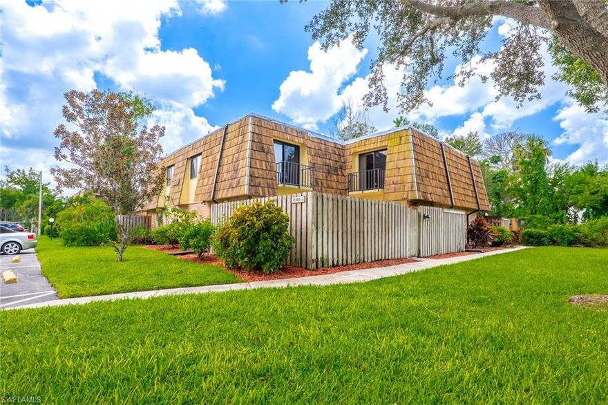 Welcome to this exceptionally well-maintained Townhome situated in a highly desirable central location. This home offers a spacious 3-bedroom, 2.5-bath floor plan with over 1700 sq ft. of living area. Another great feature is a new high-efficiency A/C installed in 2020, and a new roof is set to be installed.
The open downstairs area includes a living room, kitchen, dining area, a half bath, and a large laundry room. The living room’s sliding glass door to the private courtyard creates a seamless indoor/outdoor living space.
The kitchen boasts an extra-large island with plenty of storage, custom pull-outs, soft close doors and drawers, and a built-in cooktop. Upstairs, laminate wood stairs lead to the bedrooms with features like custom closets, balconies, and a jetted soaking tub in the guest bathroom. HOA fees cover community pool access, lawn maintenance, and trash removal. The home is situated in a private cul-de-sac with easy access to various amenities, located with easy access to RSW International Airport, local beaches, schools, shopping, dining, and much more.
Schedule your showing TODAY!