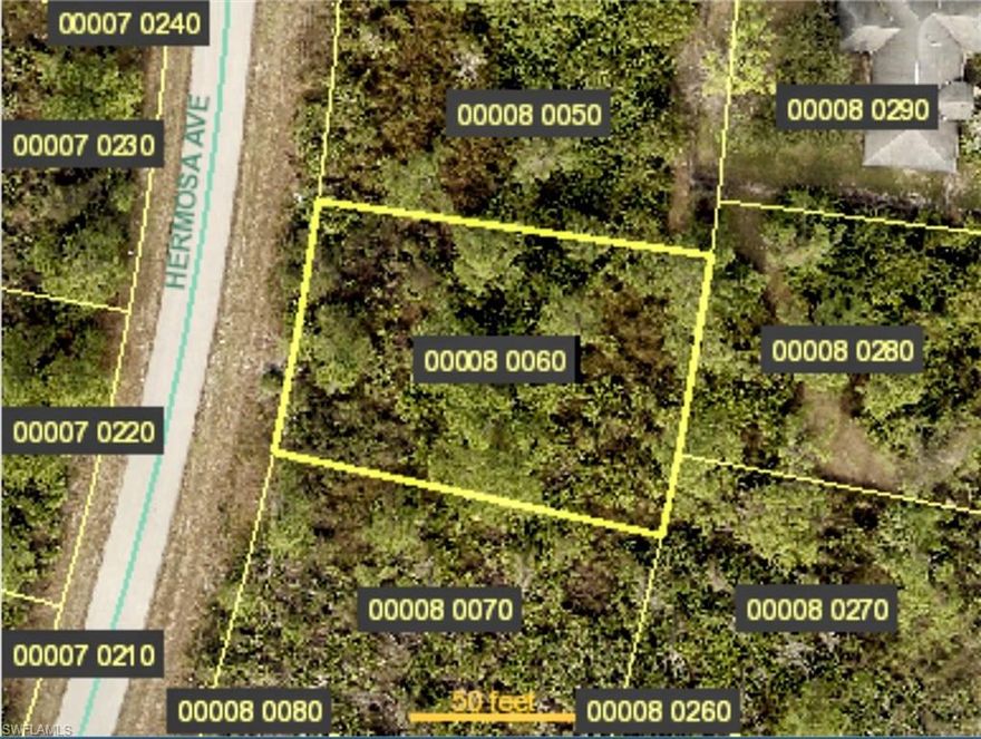 Beautiful lot on a quiet street NOW AVAILABLE in Lehigh Acres. Property at 317 Hermosa (MLS 222032945) is also available for sale if interested in joining the two. This would be a fantastic location for your new home! Very peaceful area, and quick access to 82 and Daniels Parkway. Check out this property today!