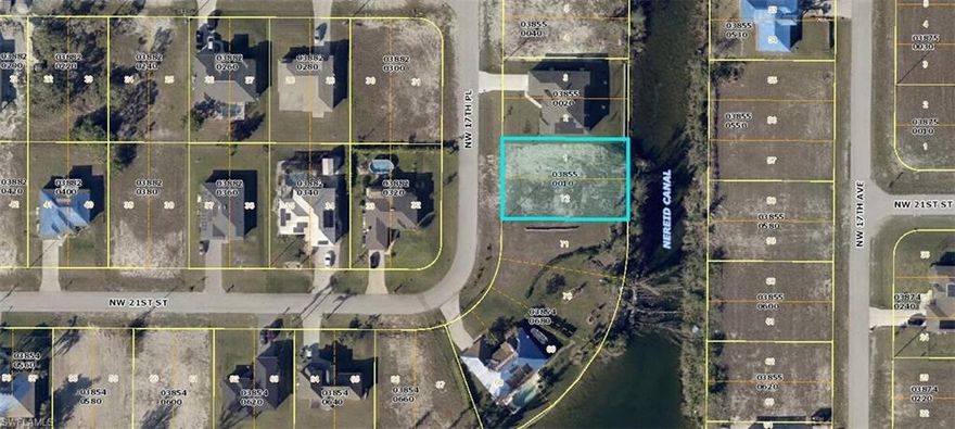 Look here what we have to offer in NW Cape Coral on Luecker Canal a 1/4 ac