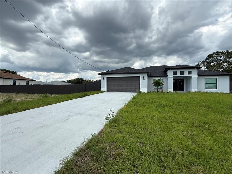 SELLER IS MOTIVATED** and offering **CLOSING COST ASSISTANT** This beautiful, move-in ready home is
the opportunity you've been waiting for. Featuring 4 bedrooms, 2 bathrooms, and 2,152 sq ft under air, this
property sits on double lot 0.5 acres with metal fence . offering both comfort and freedom. Designed with modern finishes throughout, the home showcases granite countertops, an open and inviting layout, and a large lanai perfect for relaxing or entertaining. Impact windows and doors provide added security and peace of mind, along with a builder warranty for extra confidence in your investment. Located in one of the most desirable and fast-growing areas, this home offers convenience, style, and value all in one.