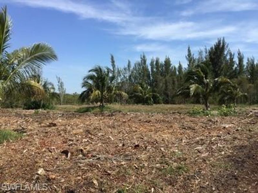 This property is 6.14 acres. Part is zoned Single family Residential and that is 1.63 acres. The rest is Mangrove and it amounts to 4.51 acres. When you pull into the drive way there is an open line of sight to the water. That is part of what was done during a survey. I was working on getting a permit for a dock. The proposed dock can go 60 ft out into the water with a 20 by 16 platform at the end after the permit is obtained. This property opens out into Matlacha sound . Great fishing !