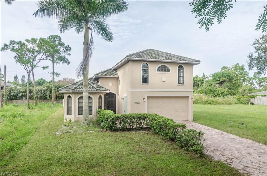 This house is perfect for so many uses. The open concept living space is perfect for entertaining family and friends. While the separate bedroom over the garage (with its own entrance from the exterior) is perfect as a mother-in-law suite, overnight guests or an at-home business, complete with its own private balcony and full bathroom. The large custom bar area leads into the gourmet kitchen so everyone will feel right at home. The kitchen is spacious and features a prep sink in the island, lots of cabinets and counter space, as well as, a large pantry and stainless appliances. Brand new Refrigerator and washer and dryer.  The high ceilings add to the open feel of the home. The french doors lead you outside to the pool & spa and outdoor wet bar. Lots of privacy here. All countertops in the home are granite and the bathrooms are nicely upgraded as well. There is a small patch of trees in front of the home that gives you a bit more privacy and offers additional parking space. This home is a must see!