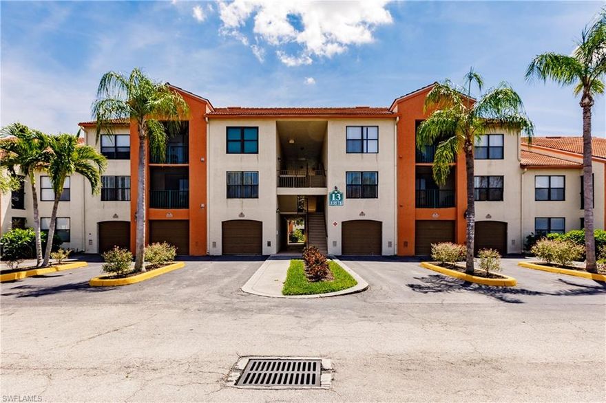 Experience this beautiful 2bed/2bath 1st-floor condo overlooking the pool and lush tropical landscaping. Tiled throughout this home has a spacious open floorplan. The kitchen boasts granite countertops, a breakfast bar, and newer appliances with a walk-in pantry for lots of extra storage. The master bedroom overlooks the pool and has a large walk-in closet and master bathroom. The guest master suite also overlooks the pool area and has a large double closet. There are two pools in the community, one is heated with a spa for relaxing after a day of work or fun. There are two tennis courts, a fitness center, a grilling area with gazebos, a play area, and a library/card room. Your HOA fees include Internet and Cable. Eagle Ridge has a wonderful golf course that is open to the public and memberships are available for a discount in their already affordable fees. This community is located with easy access to Interstate 75, the airport, beaches, and lots of upscale shopping. New A/C in 2019 and New Water Heater.