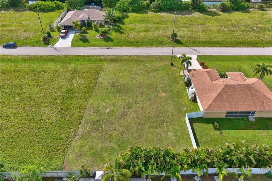 Major price reduction. Prime location in SW Cape Coral!
Design and build your dream home. Conveniently located close to schools, great shopping, dining and the most beautiful Islands.
Can be purchased together with the adjacent lot on the right hand side. Please see ML# 221085715. Rare, unique opportunity, over half acre in prime location.