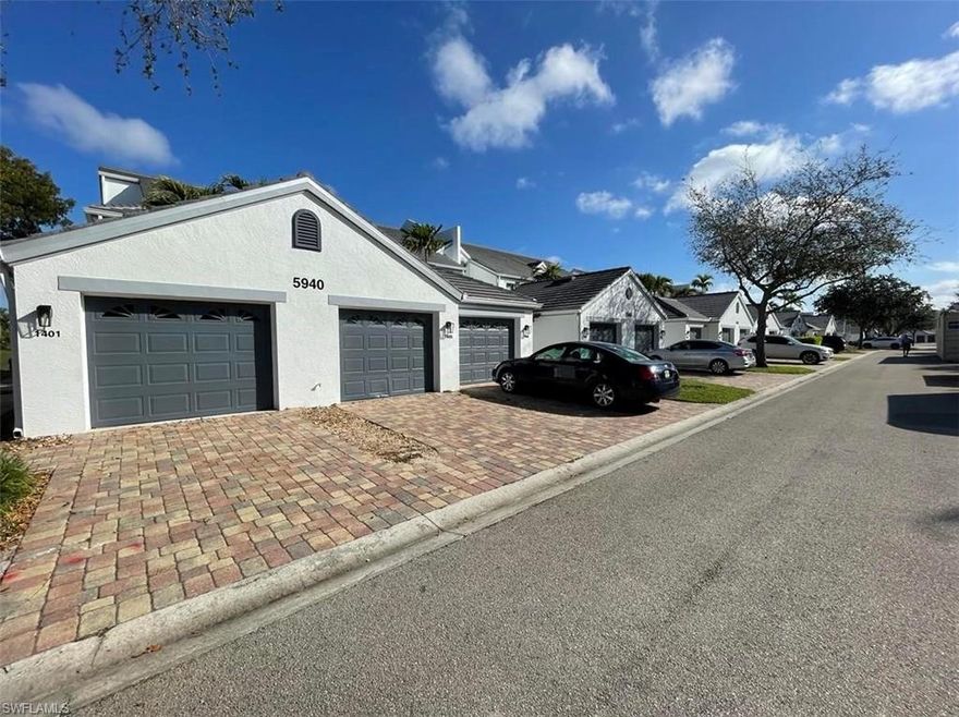 Don't miss the opportunity to make this meticulously cared for second floor condo at Wedge Wood at The Strand your new home in paradise. This is a highly coveted North Naples Golf and Country Club community. Recent upgrades completed by the Association in 2021 include a new roof, gutters, PGT impact windows and sliders, rear entry garage door and new exterior paint. 
The condos interior was painted and brand new carpeting installed in the den and bedrooms in January 2021. A recent, total renovation was completed in the master bathroom. Featuring 2 bedrooms, a den, two bathrooms and a 1 car, detached garage. Enjoy Country Club resort style living at The Club at The Strand featuring 3 separate 9 hole golf courses, a 55,000 square foot clubhouse, fitness center, pools, restaurant, tiki bar, tennis, pickleball, basketball courts and more. The community is conveniently located just minutes from fine dining, shopping, beaches and quick access to I-75.