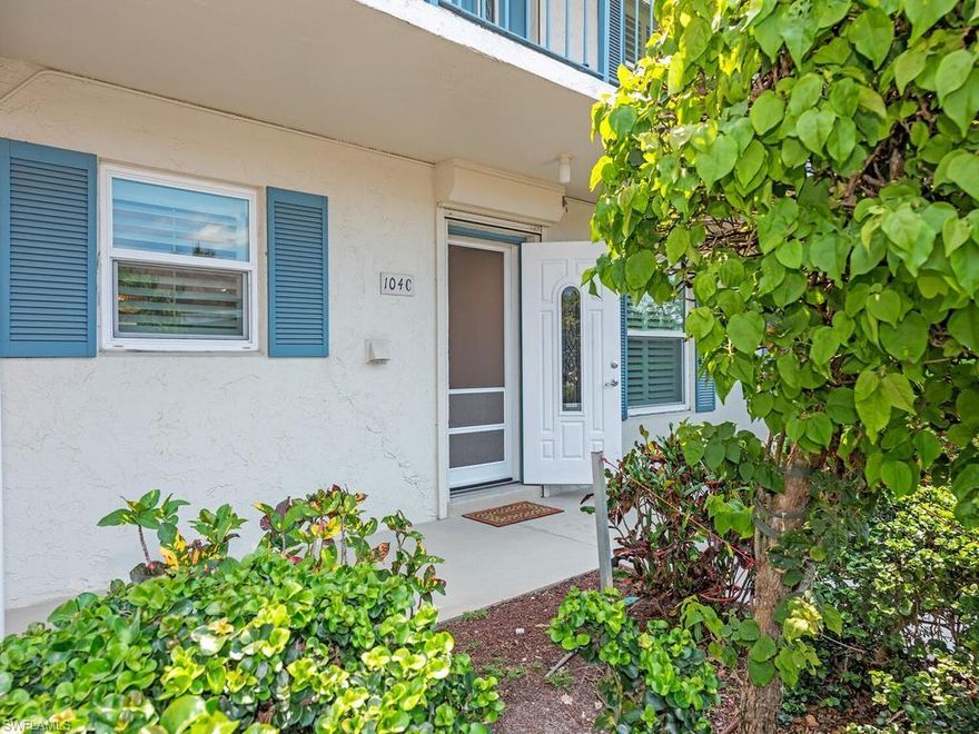 Turnkey and adorable.  This unit has been well loved and well cared for.
Enjoy the enclosed lanai with electric shades and a beautiful view of the courtyard and pool.
You'll love having your coffee or evening cocktail in that space.
Tankless water heater, 1 year old A/C.  This unit is neat as a pin.
First floor and tastefully decorated; move right in.
Come see for yourself!