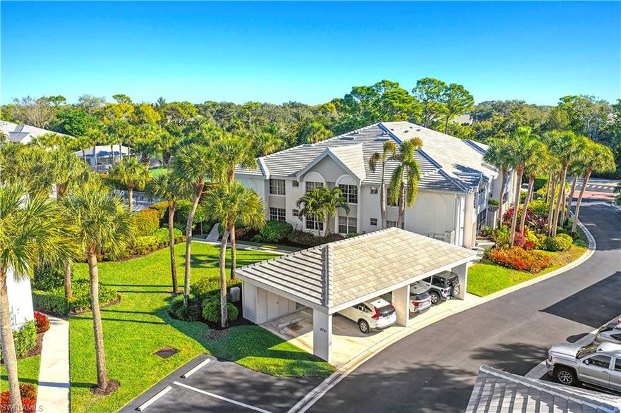 THE BEST VALUE IN BONITA BAY! FIRST FLOOR, 2 BED + DEN, COMPLETE WITH TWO LANAIS, PRIVATE CARPORT, AND NO FLOOD DAMAGE during any of the storms. Investor, snowbird, or full-time resident, at this price point, 4251 Lake Forest Dr #213 is your GATEWAY INTO BONITA BAY. 

Facing north, this unit stays cool all year round and is conveniently located just steps from the community pool. 

This unit offers a functional floor plan, granite countertops, new Maytag range/microwave, and stacked laundry (Frigidaire) hidden away in the kitchen and updated glass showers. Trane AC installed in late 2022 and the floor tiles are in excellent condition. 

BEST OF ALL….Sandpiper has THE LOWEST HOA FEES in all of Bonita Bay, NOTHING IS OUT OF PLACE, as the pool, tennis courts, private carport, and community is absolutely gorgeous. AND.... ALL NEW ROOFS & PAINT IN 2024! The landscaping is stunning, it’s quiet and peaceful. 

Sandpiper of Bonita Bay is ONE OF THE FIVE, that offers TWO PRIVATE TENNIS COURTS! The community is VERY SOCIAL, meeting for tennis, cards, walks, and you will find the residents welcoming and very friendly; a TRUE SENSE OF COMMUNITY. At $300,000, 4251 Lake Forest #213 offers incredible value; Just bring your personal touches and call it home! 

Residents of Bonita Bay enjoy 12 miles of walking/ biking trails, bocce, outdoor gym, pickleball, tennis, canoe/kayaking, boat launch, and three on site parks, as well as a private beach park with in-season shuttle all included in the HOA. Check out the renderings of the gorgeous new beach facilities with an anticipated opening in summer 2025. 

OPTIONAL membership to Bonita Bay Club, one of Southwest Florida's premier golf communities, offering an active country club lifestyle, five of championship golf courses and state-of-the-art amenities.