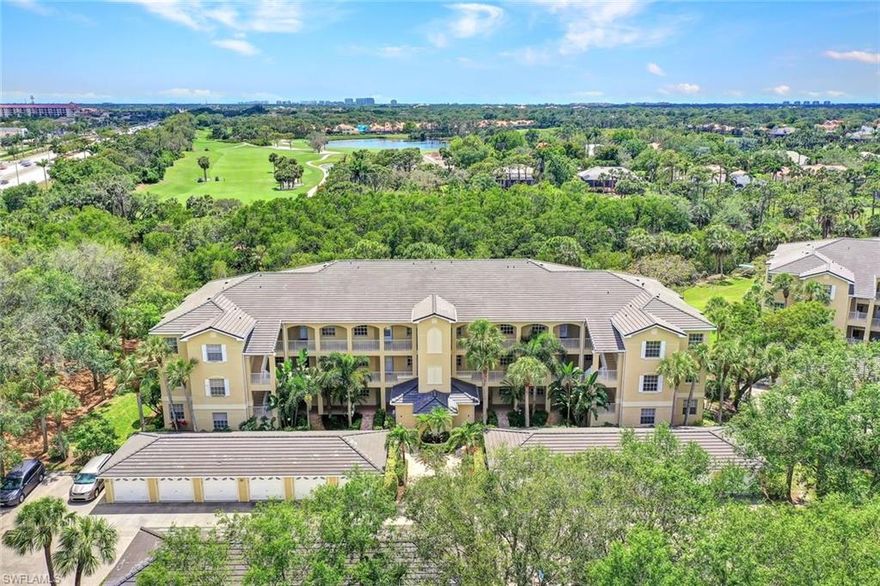 Highest and best offers are requested by 5:00 pm Wednesday, April 12th.  Rarely available, light and bright 3 bed, 2 bath condo in the heavily sought-after Pointe at Pelican Landing—units in this community rarely hit the market. This immaculately kept residence is brimming with natural light courtesy of the corner location with tranquil nature views. Features include an open floor plan, a spacious kitchen with a breakfast bar and adjacent dining area, an enclosed lanai for additional living space, and spacious guest rooms. World-class amenities include a large community pool, 3200 sq ft fitness center, 1200 sq ft aerobics and yoga studio, community-owned canoes & kayaks for trips through Spring Creek and Estero Bay, or try your hand at sailing on one of the community-owned Sunfish sailboats, 6 state-of-the-art pickleball courts, 12 Har-Tru tennis courts (7 are lighted), bocce ball courts, and more. This gem is a must-see!