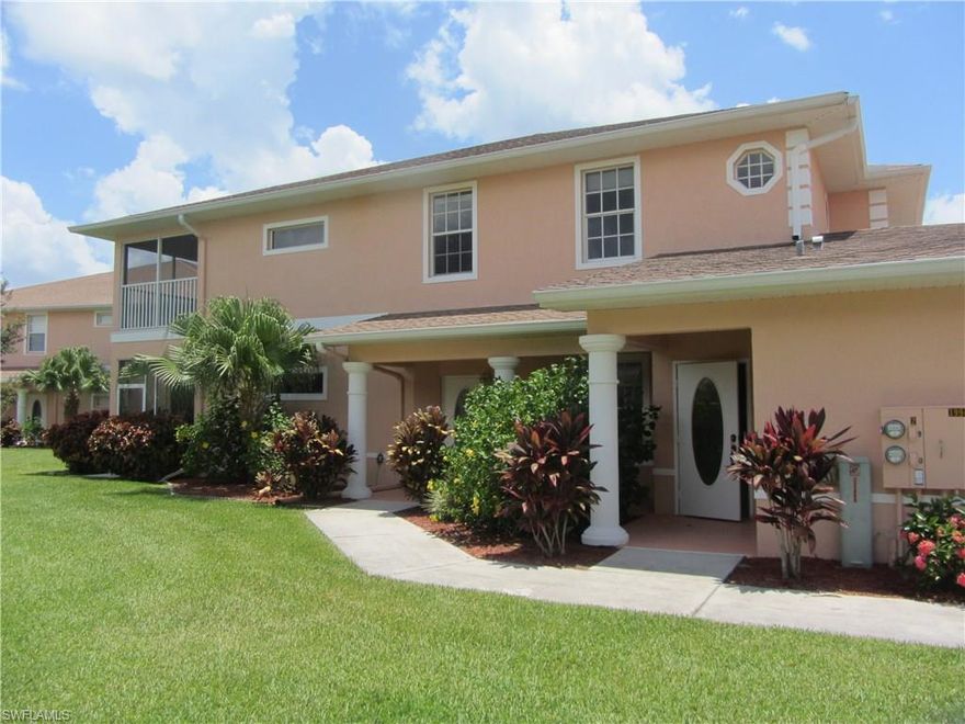 This is a second floor corner unit in Kings Green located in popular Majestic Golf Course. Features include Three bedrooms, two baths, two car garage, vaulted ceilings and screened balcony. The master bedroom has sliders onto the screened balcony.  The 18 hole golf course is pay as you go. There is a club house, restaurant, fitness center and common heated pool. Your about 30 minutes from South West International airport. Half hour to FGCU Campus, Gulf Coast shopping mall, restaurants and movie theaters. Baseball Fan??? Your 20 minutes from Fenway South, spring training park for Boston Red Sox. Around 30 minutes to Century Link Sports Complex, home of the Minnesota Twins spring training camp. Kings green is a family friendly age complex.