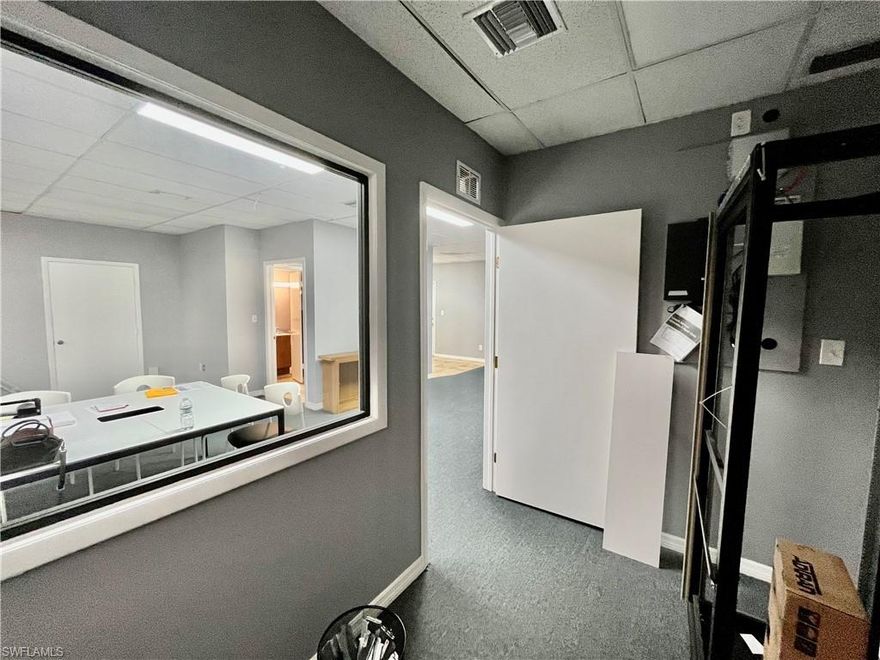 Convenient first-floor office space of 571 square feet located on the corner of Winkler Avenue and Evans Avenue.  This is in the Landmark building.  A tiled foyer and the rest of the unit is carpeted.  It has an open floor plan, with a private restroom and kitchenette.  The water is indluded in the rent at $13 NNN.  NNN is $269.74 plus sales tax on lease.  First Month Rent is approximately $889 plus sales tax.  4% escalation after 1st year.