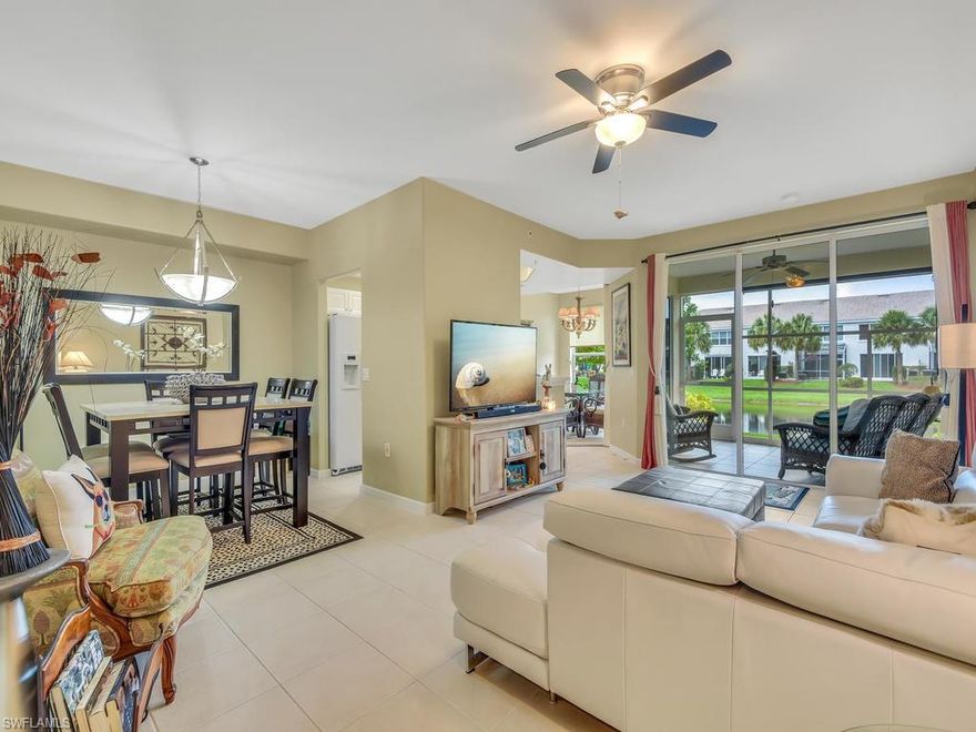 This seller's standards are anything but standard! The first floor unit sits on a cul-de-sac and is impeccably kept! A MUST SEE! The home offers a bright, open concept aside from being well-maintained and in great condition. Start your day while sipping a cup of coffee and overlooking tranquil water views. The condominium boasts 3 bedrooms and 2 full baths with tile throughout the main, NEW carpet in the bedrooms, NEW A/C unit, NEW roof, fresh interior paint and updated recessed lighting in the kitchen. Stratford Place is convenient to I-75, shopping and beaches. It also hosts top-rated schools. Pet friendly! Don't miss this opportunity!