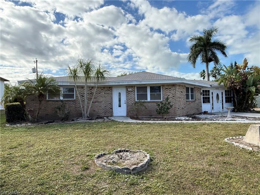 Located in a quiet neighborhood and offers excellent potential for an out-of-the-box renovation project. The home features 2 bedrooms, 2 bathrooms, and a den, with a fenced-in backyard and desirable southern exposure. Conveniently located near downtown Bonita Springs and just a 3-mile drive to Bonita Beach. The property is in a flood zone and will require more than just TLC—ideal for investors or buyers ready to bring their vision to life.