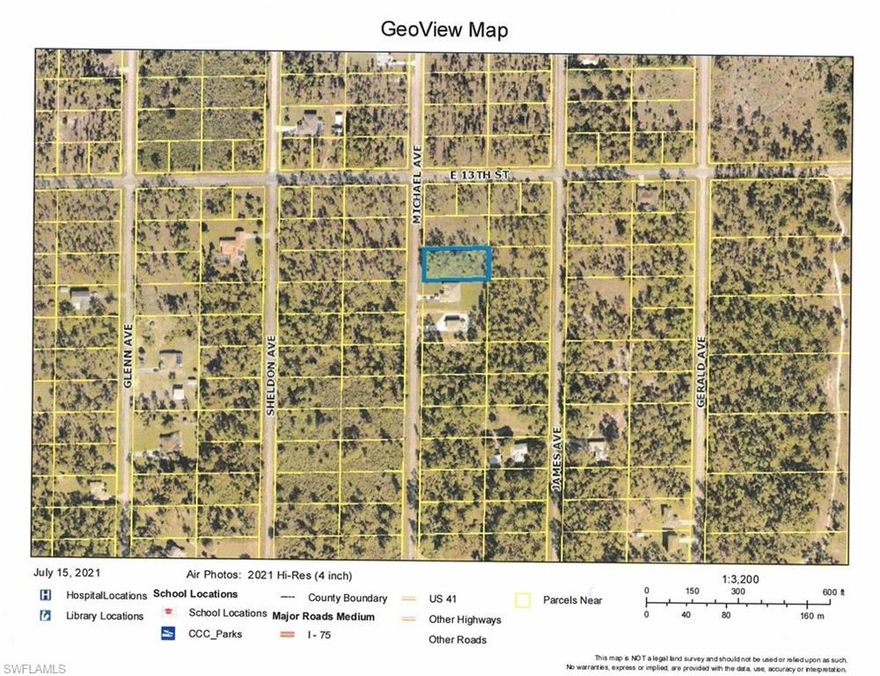 1/2 Acre lot.  New homes are being built on this road.