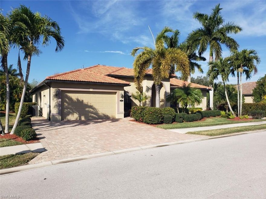 This custom Regency V home by Meritage Homes offers four Bedrooms plus a den / Two full Bathrooms and welcomes you to Copper Cove Preserve which is one of Naples best kept secrets! Key features of the home are separate living room and family room, formal dining room, den/office, crown molding, plantation shutters, upgraded Samsung Washer and Dryer, side paver path leading to the lanai with additional parking area. The pride of ownership is evident when you walk in the front door of this original owners home with all the main living area overlooking the tropical private lanai which features Western exposure, oversize pool and oversize screened lanai with private preserve view. The two car attached garage offers additional storage and a side entrance. This home is move in ready and won't disappoint.