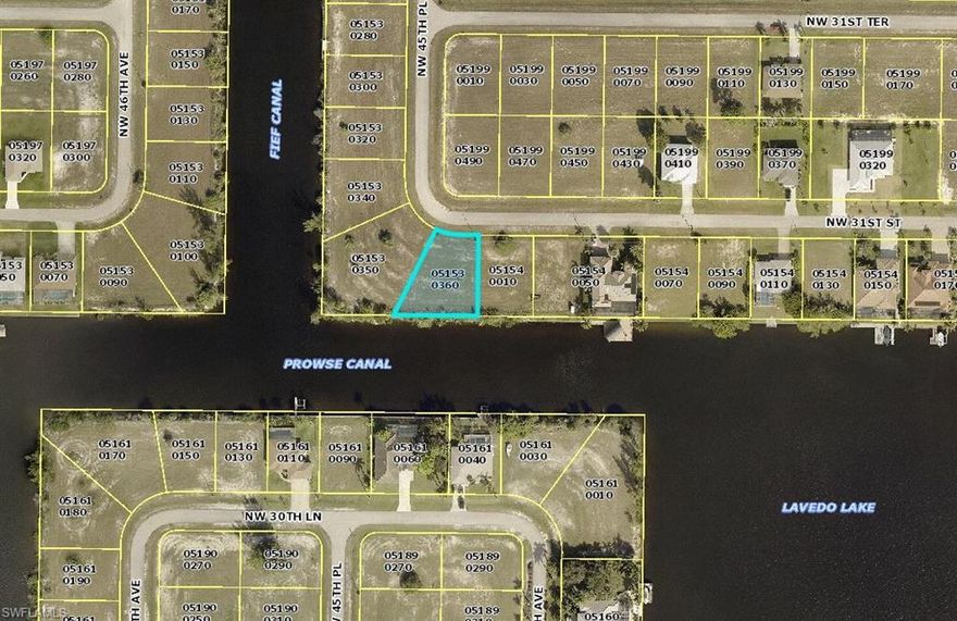 This is a beautiful oversize homesite with southern exposure.  There are no bridges to impede the boaters ride to Matlacha Bay and Charlotte Harbor and some of the best fishing in the world!  This property is close to the very near future Crystal Lake park and the Coral Oaks Golf Course.  See confidential comments regarding how the seller line should be completed.