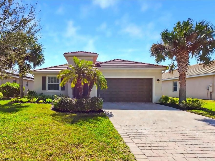 Assumable loan with 3.25% interest rate! Tucked along a peaceful street in the highly desirable Hampton Lakes at River Hall, this beautifully maintained, waterfront home offers the kind of quiet living that makes everyday life feel like a retreat.

Freshly painted on the exterior and thoughtfully designed inside, the home immediately feels bright, open, and inviting. Tile flooring runs throughout, creating a seamless, low-maintenance flow from room to room, while crown molding in the living room, dining room, kitchen, and primary bedroom adds a polished architectural touch.

The heart of the home is the open kitchen, complete with granite countertops, a walk-in pantry, and generous workspace for gathering and entertaining. From the main living area and lanai, peaceful water views create a calming backdrop — whether you're enjoying morning coffee or unwinding in the evening.

The primary suite feels like its own private escape, featuring dual walk-in closets and refined details that elevate everyday comfort.

Set within River Hall’s amenity-rich community — including a semi-private golf course, clubhouse, resort-style pool, fitness center, pickleball, tennis, and scenic walking trails — you get the perfect blend of tranquility and lifestyle convenience.

If you’ve been searching for a water-view home in a newer Alva community that truly feels cared for, this one stands out.