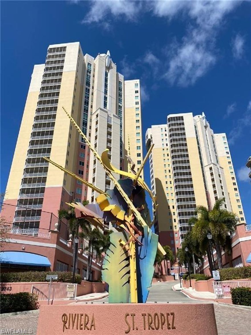 Highly Sought 01 Unit W/Endless Sunset views throughout the year! Magnificent unobstructed views of River & City from Large Screened Balcony. Beautifully Remodeled 3 bedrooms + Den, Two full bath END unit is ready for new Owners! Kitchen W/new GE Cafe Wi-Fi supported appliances, new pantry, New Main doors, freshly painted, new hardware & counter tops. Modern Vanity sinks & top of the line remodeled Main Bath W/ new jetted tub & Shower has now a large bench, Speakers behind Mirror played Music by Phone App. Tankless Hot water Heater. Spacious Foyer area. No Carpet. Top of the line water-resistant vinyl planks adds beautiful wood look bedrooms, Den, Main Bedroom, Main Bath & Main closet. Main Bath Toilet was remodeled & now in separate room for privacy. 1 designated under cover parking spot. Private Elevator to Unit. All glass is impact resistant. Water, Cable & high-speed internet included in HOA fee. Enjoy Resort Style living! Management/Security on site, fitness center, tennis courts, pickleball, dog park, billiards, pool, spa & more! Each building has its own generator. Short walk or Take the Free Trolley to the River District Downtown for Entertainment, dining, shopping & more!