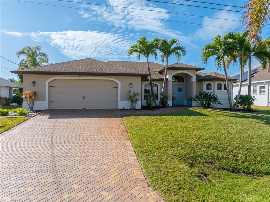 Located in highly sought-after Southwest Cape Coral widely considered one of the best places to live in the area this beautifully custom-built Gulf access home offers the perfect blend of quality, comfort, and waterfront living.
Built for the original owner, this home showcases thoughtful craftsmanship and pride of ownership throughout. All windows and doors are hurricane-impact rated and complemented by elegant plantation shutters, providing both security and timeless style. Fresh interior paint and recently sealed pavers enhance the home’s clean, well-maintained appearance.
Inside, you’ll find diagonal tile flooring throughout, adding a spacious and upscale feel. The kitchen features granite countertops, stainless steel appliances, and ample cabinetry ideal for entertaining or everyday living. Closets are upgraded with custom California Closet systems for maximum organization and functionality.
Step outside to enjoy true Florida living with southern exposure, filling the home and lanai with natural light all day long. The large screened-in patio overlooks the water and leads to composite captain’s boat docks, offering durable, low-maintenance access to the Gulf.
Whether you’re boating, entertaining, or simply relaxing by the water, this Southwest Cape Coral Gulf access home delivers exceptional lifestyle and location.