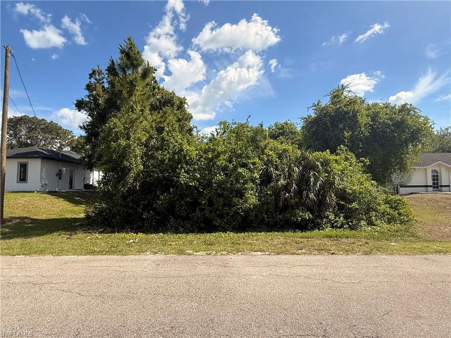 Great opportunity to acquire a residential lot located on a quiet cul-de-sac in Lehigh Acres. This 0.25-acre parcel provides an ideal setting for building a custom home or securing an investment in a rapidly developing area. Conveniently positioned near major thoroughfares such as Lee Boulevard and Sunshine Boulevard, as well as schools, shopping, and dining, the property offers both accessibility and privacy. With no HOA restrictions, it presents excellent flexibility for new construction and strong potential for future appreciation. Don’t miss the chance to own a property in one of Southwest Florida’s fastest-growing communities.