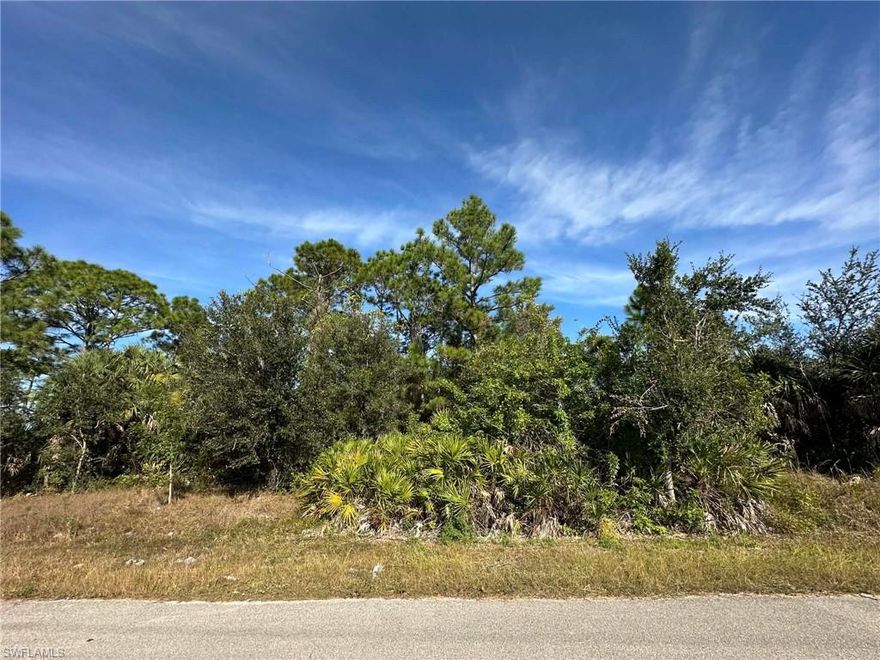 Welcome home! This spacious quarter-acre lot (approx. 80 x 137) is located on a quiet dead-end street in a peaceful residential neighborhood of Lehigh Acres. Centrally located and just minutes from SR-82 and Fort Myers, this property offers easy access to shopping, dining, schools, and major roadways—while still providing a calm, residential setting. No HOA and no HOA fees, giving you flexibility and freedom. The adjacent lot is also available for purchase, creating a rare opportunity to combine parcels for a much larger homesite—ideal for added privacy, future expansion, or a custom estate-style build. A great opportunity in a growing area—whether you’re building now or investing for the future.