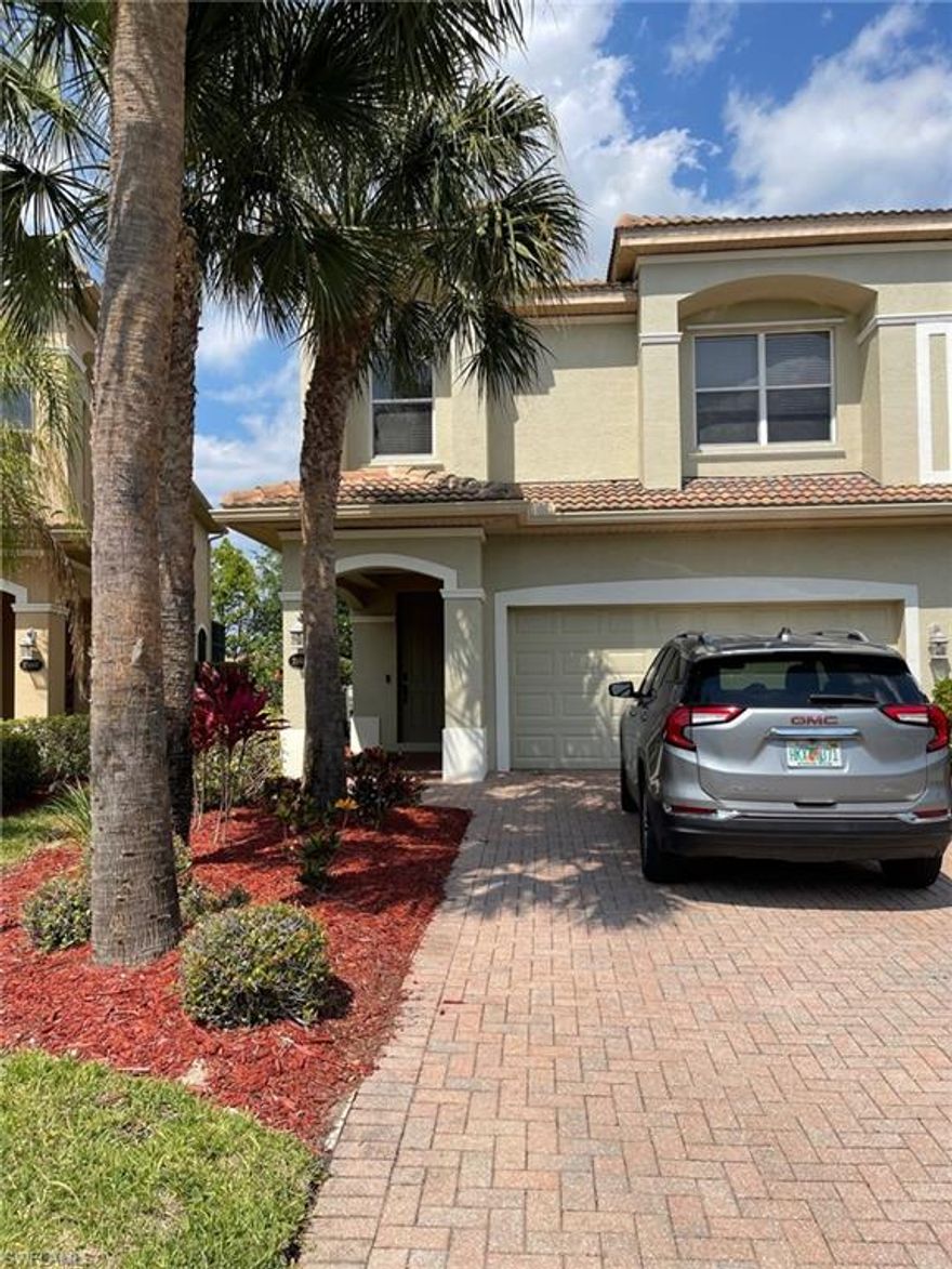 Short-Term Rental – Available January 2026 and off-season with a 30 days minimum rental. (Contact listing agent for off-season pricing and details)

Beautiful, newly furnished turnkey townhome located on the lake! This spacious home features 3 bedrooms, 2.5 bathrooms, plus a large loft, with over 2,200 square feet under air.

The master bedroom offers a king-size bed, while the two guest bedrooms each include a queen bed. The kitchen is equipped with wood cabinetry, granite countertops, and upgraded stainless steel appliances. Tile flooring runs throughout the downstairs area, with wood-look flooring upstairs.

Impeccably clean and beautifully maintained, this townhome includes an extended lanai with a stunning lake view — perfect for relaxing and enjoying Florida living.

Conveniently located within walking distance to the clubhouse and resort-style amenities in the highly sought-after community of Bella Terra. Enjoy access to a large pool and spa, tennis and pickleball courts, bocce ball, fitness center, soccer field, skating rink, basketball and volleyball courts, and more.

Rental Rate Includes: Wi-Fi, basic cable TV, water, and electricity (with a $75 monthly cap on each utility).
Please Note: Small pets may be accepted with extra deposit. This is a non smoking property. The master closet will be locked, but two wardrobes are provided for tenant's use.