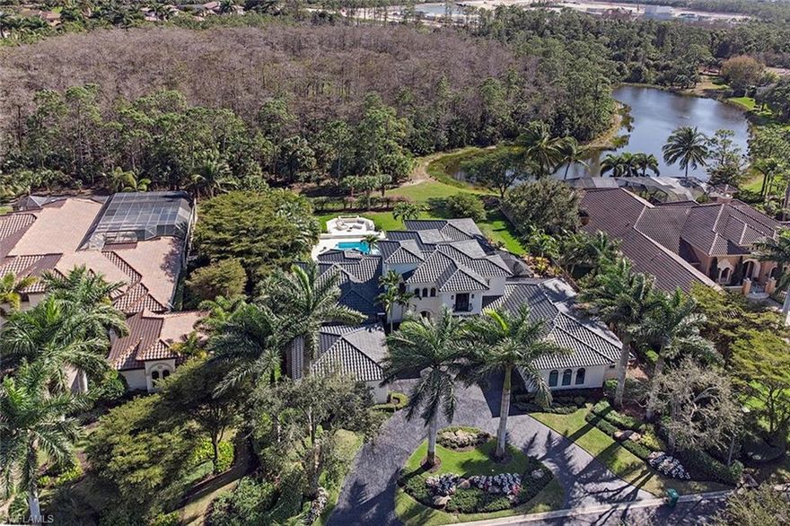 This beautiful estate home was recently renovated inside and out including all new furniture so you can avoid the lengthy time, frustration, and rising costs of doing this yourself.  Located in the premium neighborhood of Padova at Mediterra.  Among the distinct features are a rare 4 car garage, 4 bedrooms plus office, bonus room and a fitness room currently equipped with a golf simulator.  The outdoor living areas are impressive with a private screened courtyard with fireplace and built-in grill off the kitchen, a meditation garden with outdoor shower off the master bedroom, and a spacious open air pool/spa area with sunning decks and backyard (a scarce find within a gated Naples community) with a southeastern lake view.  Don’t miss this opportunity!  Buyer to assume CDD.