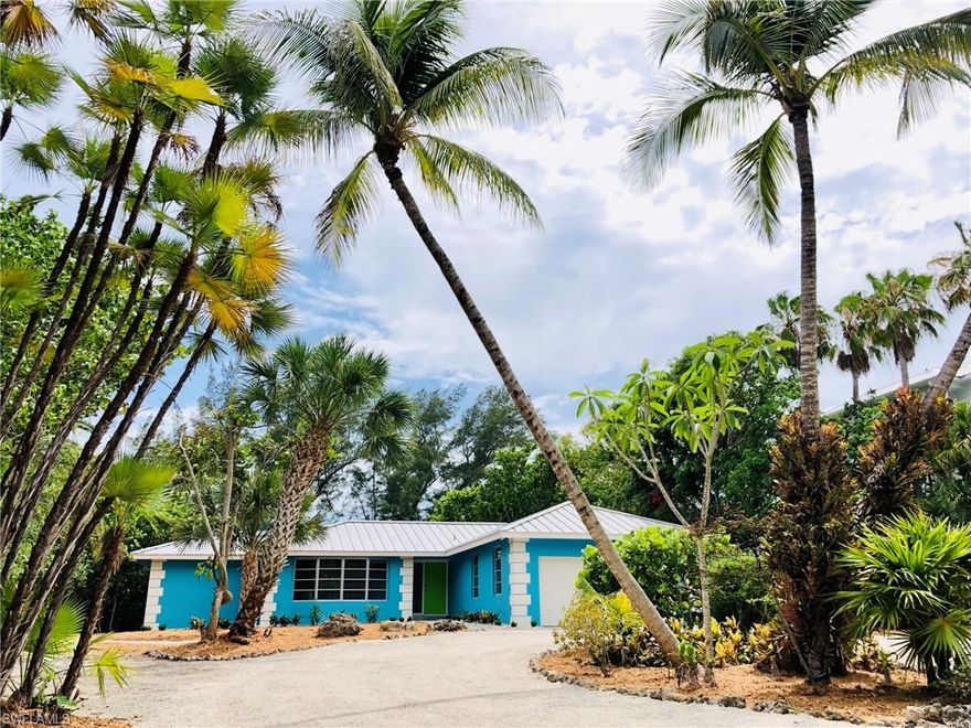 Nestled along the majestic sandy shorelines on Sanibel Island, this beautiful beachfront property is located at the end of a quiet cul-de-sac, in the desirable Chateaux Sur Mer subdivision. The spacious lanai is perfect for enjoying the gulf views and the breathtaking Florida sunsets, from your 105+ linear feet of sandy beach frontage. Whether you are looking for a move-in ready place or a property with the perfect lot for potential future development, this property offers one of the most exclusive locations in Sanibel Island.

Owner has done research with the state and local municipalities for a buildable envelope on what can be built on the property, including height restrictions. Build now or enjoy the updated adorable one-story ranch for personal use, or as a rental property, while you design the home of your dreams.

This home comes partially furnished, with a metal roof installed in 2008, and the A/C replaced in 2017.