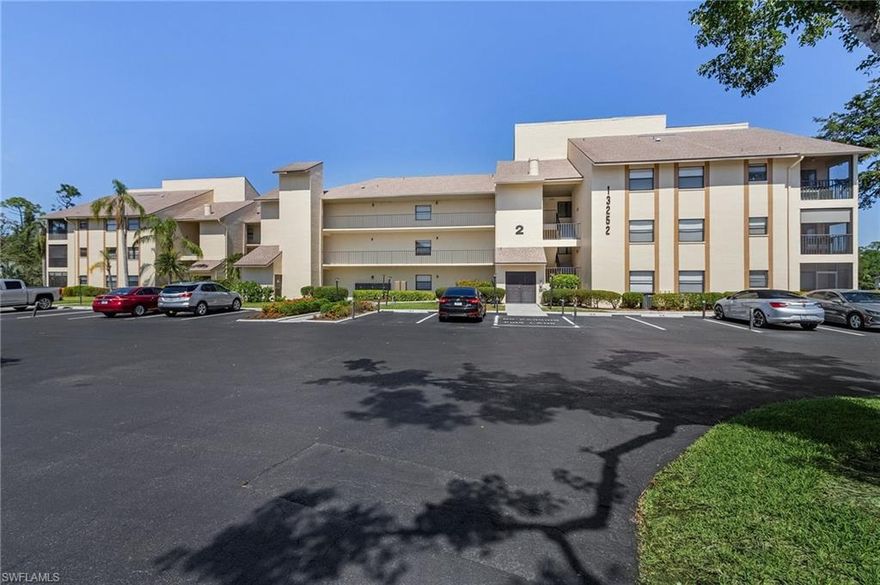 WOW.....This is the one you have been waiting for!! Welcome to 13252 White Marsh Ln #3223 located in Cross Creek Golf & Country Club! 2 Bedroom, 2 Bathroom, plus Den. Large Screened in Lanai with partial golf course view. Located on the second floor close to the elevator. Single covered assigned parking space with additional accommodations for up to 2 vehicles. Assigned storage space. Location very close to the pool, grills, and tennis court. Community golf course with membership included. Restaurant and use of additional tennis courts, pickleball, bocce ball and pool. Pet friendly community with dog run. Very close to shopping, restaurants, and 10 minutes to Fort Myers airport. Fort Myers beach is a short 20 minute drive. Very friendly and beautiful community. Can be sold fully furnished! So much to offer and will not last! Call to schedule a private showing today!