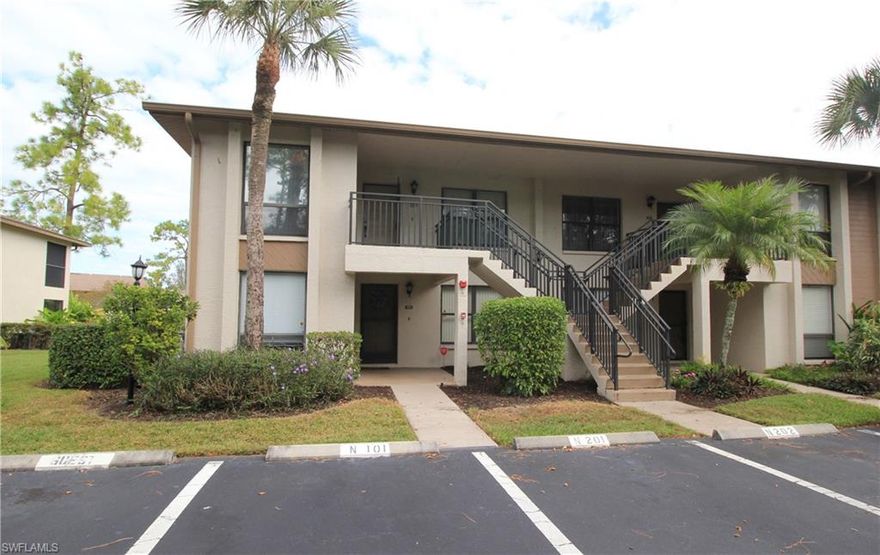 Make this beautiful and remarkably comfortable 2br/2ba ground floor unit overlooking the canal with an amazing location, conveniently located just minutes to everything that Naples has too offer. With Dining/eat-in kitchen, Granite and tile throughout the entire home and meticulously maintained and updated bathrooms. This condo sits in a pet-friendly community and has an assigned parking in front of the unit with two guest spaces, Enjoy serene water views from the living room and master bedroom. With open, bright rooms. Updated vanities. Lush landscape with the two heated community pools nearby. This Great getaway or a Wonderful Investment opportunity. Also comes with a pre paid one-year home warranty that is transferable. A short drive to shopping, downtown Naples and its magnificent restaurants and of course, the beaches.